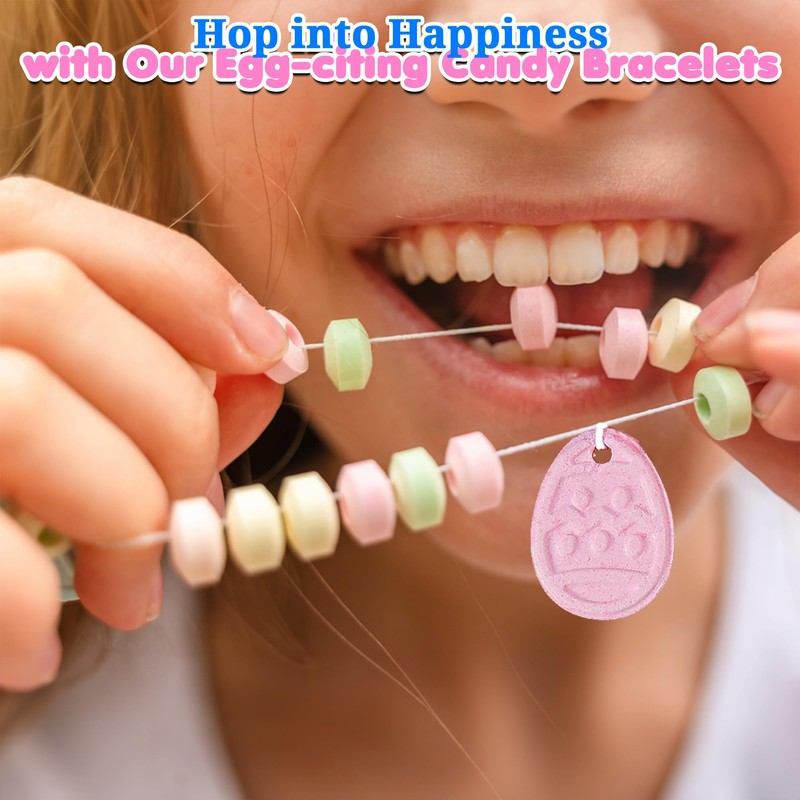 Fun Express Easter Egg Candy Bracelets (set of 12 Individually
