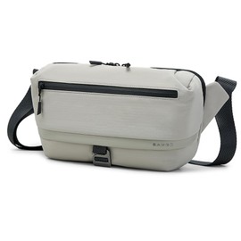 BG FUTURE AESTHETICS Waterproof Bum Bag Men's Sling Bag Crossbody Bag Space Saving Lightweight Everyday Travel Outdoor Sports, gray, Contemporary