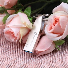 Hsthe Sea USB 3.0 Flash Drive Metal Memory Stick Waterproof Pen Drive 32GB Keychain Jump Drive Zip Drive with LED Light