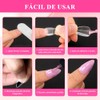Nivofu 600 Pcs Uñas Postizas Transparentes, Falsas Nail Tips Almendra