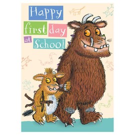 Danilo Promotions,128 x 178mm,Multi Boy's/Girl's Happy First Day at School Good Luck Card - The Gruffalo's Child - Greeting Card for Him/for Her (WW-GR026)
