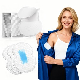 ANKEXIN Armpit Sweat Pads, 120 PCS Underarm Sweat Pads for Women and Men, Disposable Clothing Liners for Stain Prevention, Ultra Absorbent & Breathable, Secure Adhesion for Shirts