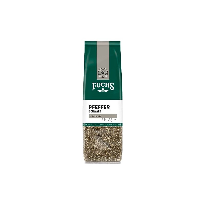 Fuchs Spices - Pepper Black Ground in Recyclable Refill Bag