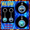 BLUR BAND TWO RHINESTONES KEYCHAINS