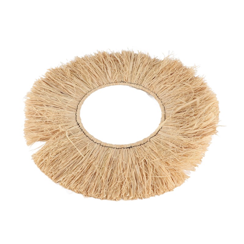 Raffia Wall Decor Portable Textured Appearance Wall Hanging Environmental Friendly