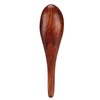 5pcs Wooden Spoon Fish Shaped Hand Carved Old Paint Color