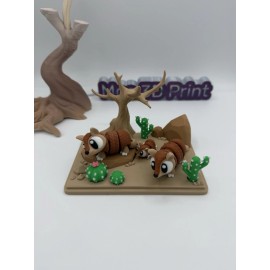 Unbranded 3D Printed 3 Armadillo & Park,Articulat