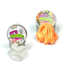 Lizzy 3pc It's Alive Smart Putty | Glow In the Dark & Liquid Glass Putty | Party Favours -Non-Sticky, Putty Toys Stress Relief, Slime Kits for Girls and Boys-slime Christmas party bag fillers