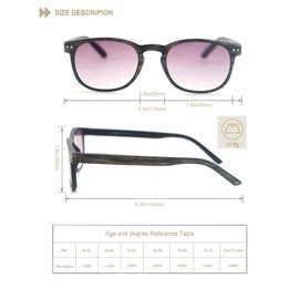 HEEYYOK Reading Glasses Men/Women 5-Pack Readerss,Wood Look Design with Flexible Spring Hinge,Comfortable Wear Lightweight Sunglasses Readers Including 5-Pouch (2.25, 5-Pack Mix Color)