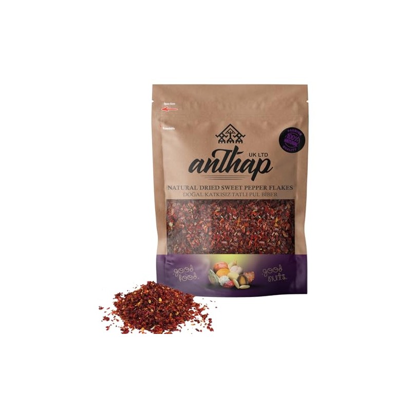 BAHARAT by Anthap Natural Dried Sweet Pepper Flakes, Premium Quality,