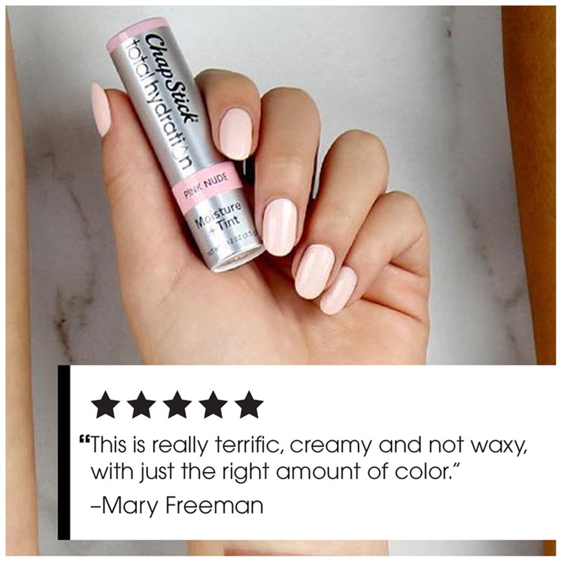 ChapStick Total Hydration Moisture + Tint, Pink Nude Tinted Lip