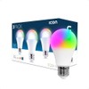 ICON Pack 3 Pzas Foco Inteligente WiFi 9W RGB W