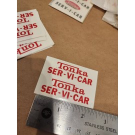 TONKA  SER-VI-CAR Replacement Decal Set