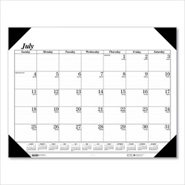 House of Doolittle 2024-2025 Monthly Desk Pad Calendar, Academic, Economy, 22 x 17 Inches, July - August (HOD12502-25)