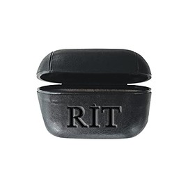 Rochester Institute of Technology V3 Leather Earbud Case (Compatible with Airpod Pro), Black, Alumni V2