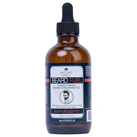 Nature Spell Beard Growth Oil for Men, Promotes Thicker, Fuller Facial Hair, With Argan, Jojoba & Castor Oils, Vegan, 110ml