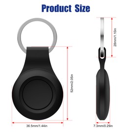 Anhänger für AirTag, 6er Pack Air Tag Schlüsselanhänger Schutzhülle Silikon Kratzfest TPU Hülle Keyring Abdeckung Case Cover mit GPS Tracker Schutzhüllen für Schlüssel, Tasche, Kinder,Hund