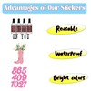 100 PCS Country Music Singer Stickers,Song Lyrics Stickers,Music Album Stickers