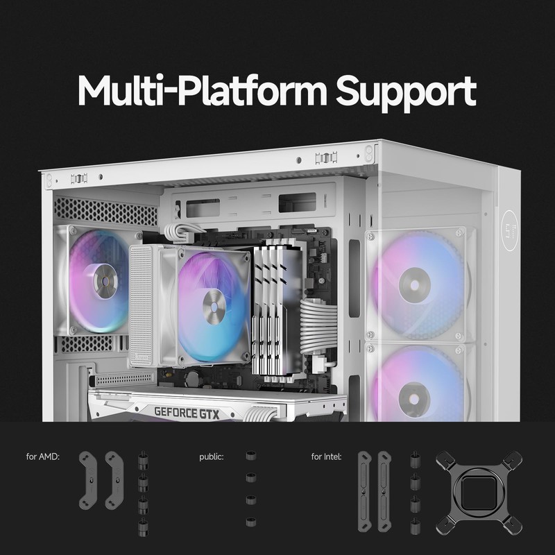 Iota A40 CPU Air Cooler Single Tower CPU Cooler with