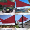 Windscreen4less Waterproof 8'x10'x12.8' Triangle Sun Shade Sail Canopy Cover UV