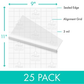 Mead - Bolsas térmicas laminadas, hojas de laminación, tamaño carta, 3 mil, 25 unidades