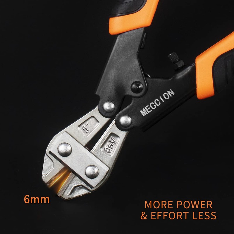 Bolt Cutter, Meccion Heay Duty 8" CR-V Mini Bolt and