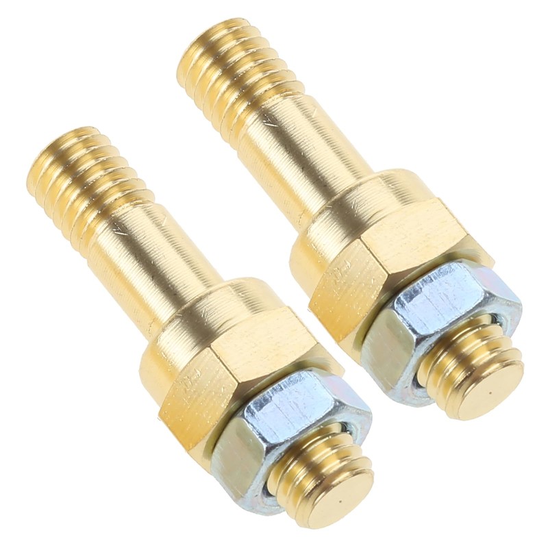 Saddgo 3/8""-16 Brass Studs Side Post Battery Terminal Bolt, Standard