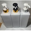 Empty Plastic Pump Bottles Square Shampoo Bottle Conditioner Soap Lotion