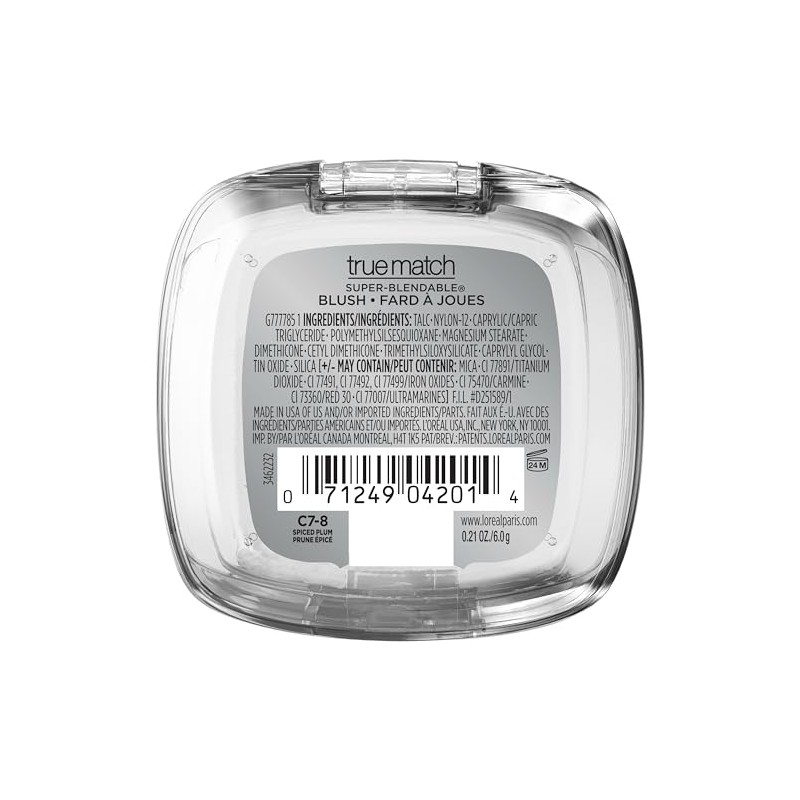 L'Oréal Paris True Match Super-Blendable Blush, Spiced Plum, 0.21 oz.