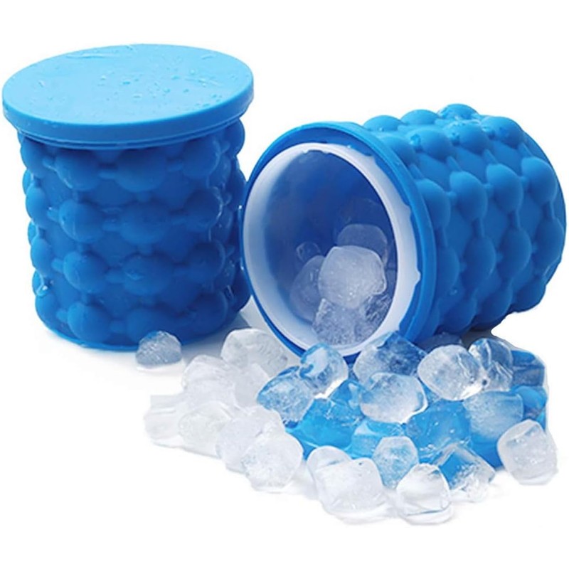Large 2 in 1 Silicone Ice Bucket & Ice Mold
