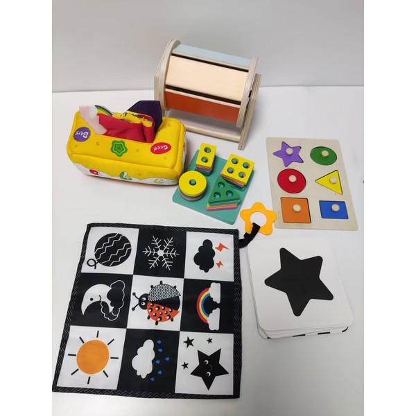 VIESMUMU Montessori Toys for Babies 6-12 Months, 4 in 1