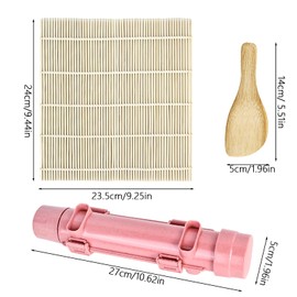 Fidqiog Sushi Making Kit, Sushi Bazooka and Sushi Mat with Sushi Spatula, 2025 New Sushi Maker for Making Sushi Roller, Beginner Sushi Kit for Home Kitchen and Parties