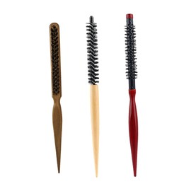 VICASKY 3Pcs Curling Hair Brush Ergonomic Small Hair Styling Combs for Wet Dry Use for Blow Drying Volume Versatile Hairstyles