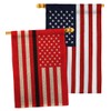 US Thin Black Line Burlap House Flags Pack First Responders