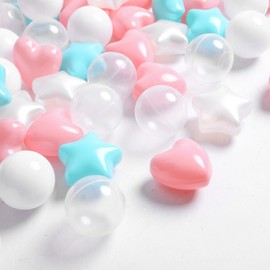 Heopeis Soft Plastic Ball Pit Balls, 200pcs Bulk Pack Plastic Toy Balls for Kids, Gift for Baby Toddler Birthday Christmas, Ball Pool Play Tent, Baby Kiddie Pool Water Toys, Party Decoration…