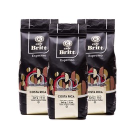 Café Britt® - Costa Rican Espresso Coffee (12 oz.) (3-Pack) - Ground, Arabica Coffee, Kosher, Gluten Free, 100% Gourmet & Dark Roast