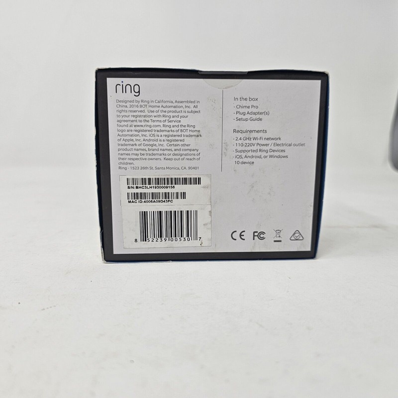 Ring Chime Pro Wi-Fi Extender and Indoor Chime For Ring