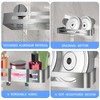 LURICO Suction Cup Shower Shelf No Drilling with 4 Hooks,