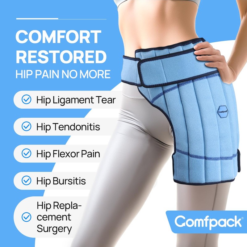 Comfpack Hip Ice Pack Warp, 2 Hours Long Lasting Cold