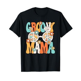 Groovy Mama Mom Retro Hippie 60s 70s Party Outfit Women T-Shirt