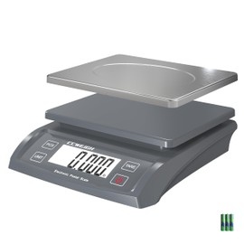 Postal Scale Transport Scale 30kg/1g, 66lb with Battery and Stainless Steel Scale Plate, can be Used in Home Kitchen, Postal, Transport, Parcel, Supermarket with Fruit Scale