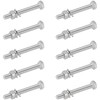 10 Sets of Stainless Steel Nuts & Bolts – Hex