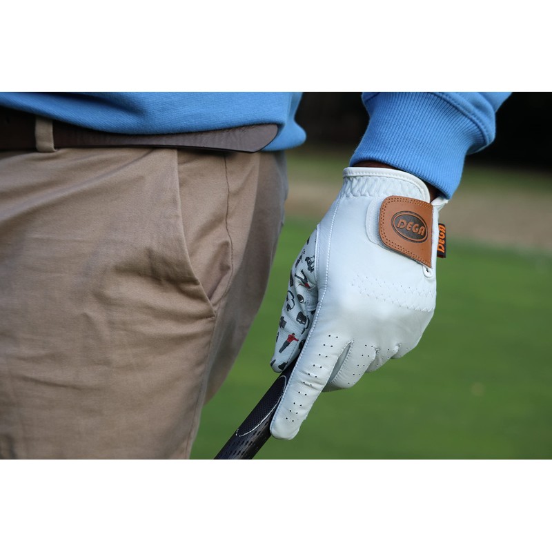 DEGA Golf Gloves 2 Pack 100% Cabretta Leather Golf Glove