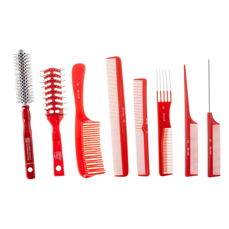 PRO TIP HAIRDRESSING SALON EQUIPMENT TOOL ROLL 6 COMBS &