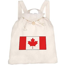 Azeeda 'Canadian Flag' Canvas Rucksack/Backpack (RK00010659)