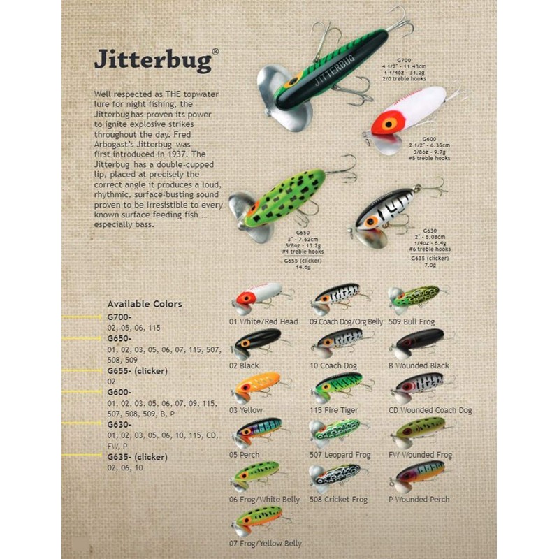 Arbogast G600-05 Currican Jitterbug