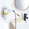 YAYINLI Hair Dryer Holder Wall Mount, Blow Dryer Holder Wall,