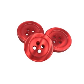 50 Mother of Pearl Buttons - 5 Sizes and 11 Colours to Choose From - Made and Shipped from Spain (Red, 12mm)