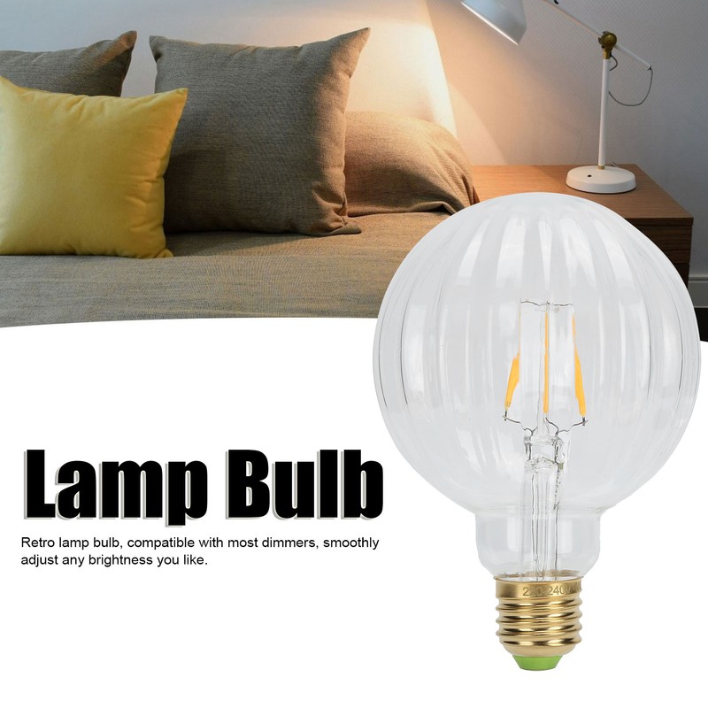 G95 Retro Bulb E27 4W 220V WatermelonShape LED Filament Lamp