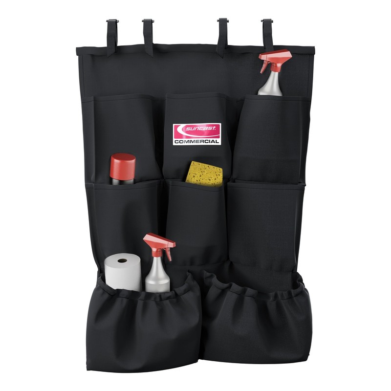 Suncast Commercial 8 Pocket Organizer Bag for Housekeeping Carts